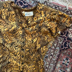 Vibrant Floral Button-Up Dress